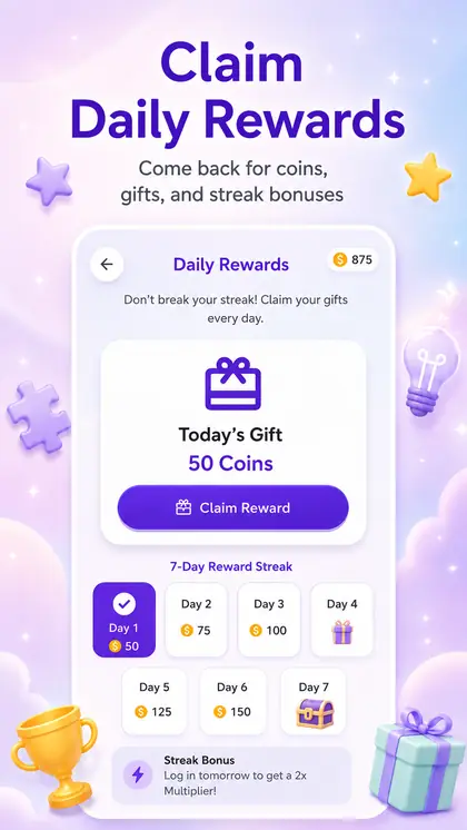 DuoClue daily rewards screenshot